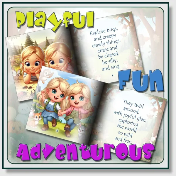 the adventures of Suzie q and Hatti snacks inside pages sample